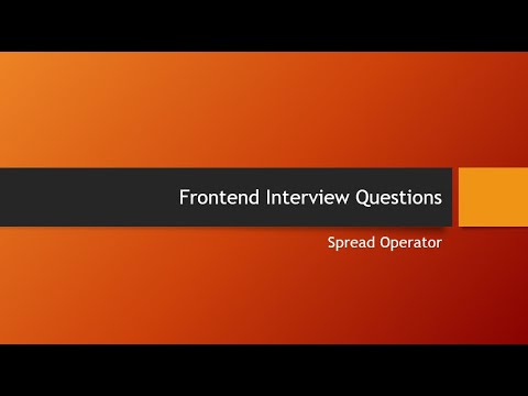 Most Asked Interview Questions | Spread Operator | ES6 #javascript #interview #es6