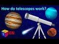 How telescopes work. Learn planets. Why questions and science for kids. How things work