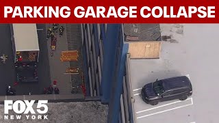 Partial collapse in White Plains parking garage