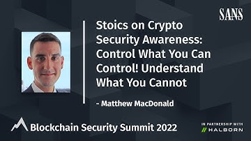 Stoics on Crypto Security Awareness: Control What You Can Control! Understand What You Cannot