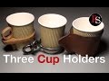 DIY - Making Coffee Cup Holders (Blacksmithing / Woodworking / Leatherworking)