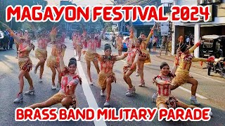 MAGAYON FESTIVAL 2024 - Marching Brass Band Military Parade | Legazpi City, Albay, Philippines