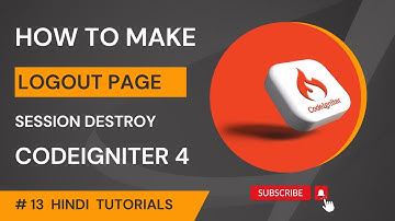 Login  LogOut in Codeigniter 4