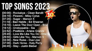 Top Songs 2023 ☀️ Ed Sheeran, Shawn Mendes, Clean Bandit, Miley Cyrus, Charlie Puth, Justin Bieber
