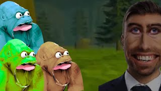 We introduced our friend Dylan to meet Larry #vr #animalcompany #funny