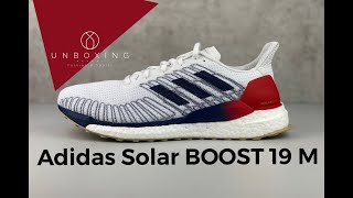 Adidas Solar BOOST 19 M 'white/blue' | UNBOXING & ON FEET | running shoes | 2020