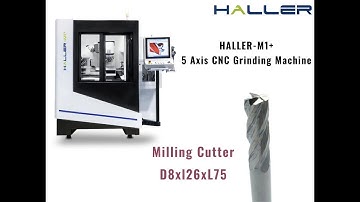 Milling Cutter | HALLER-M1+, 5 Axis CNC Grinding Machine