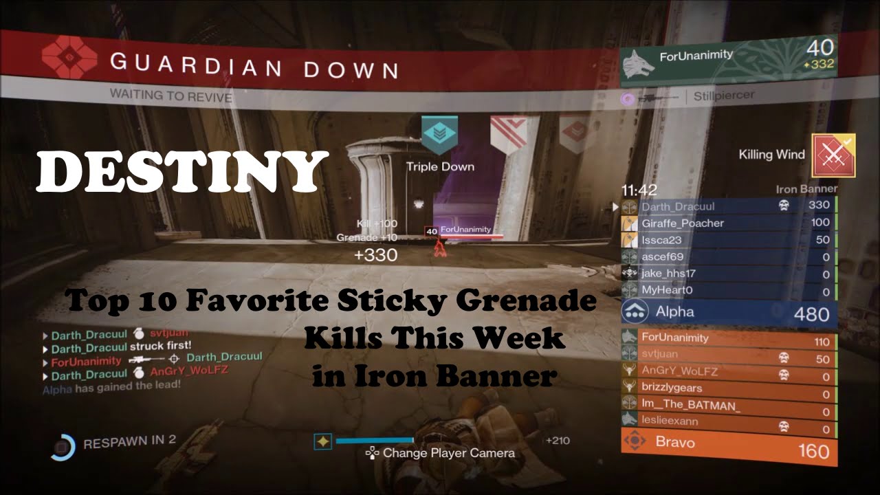 Sticky Grenade Good Times - Iron Banner - Crucible - Destiny