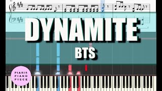 【Sheet Music・楽譜】BTS (방탄소년단)／Dynamite（Piano Cover）ピアノアレンジ♪楽譜つき動画