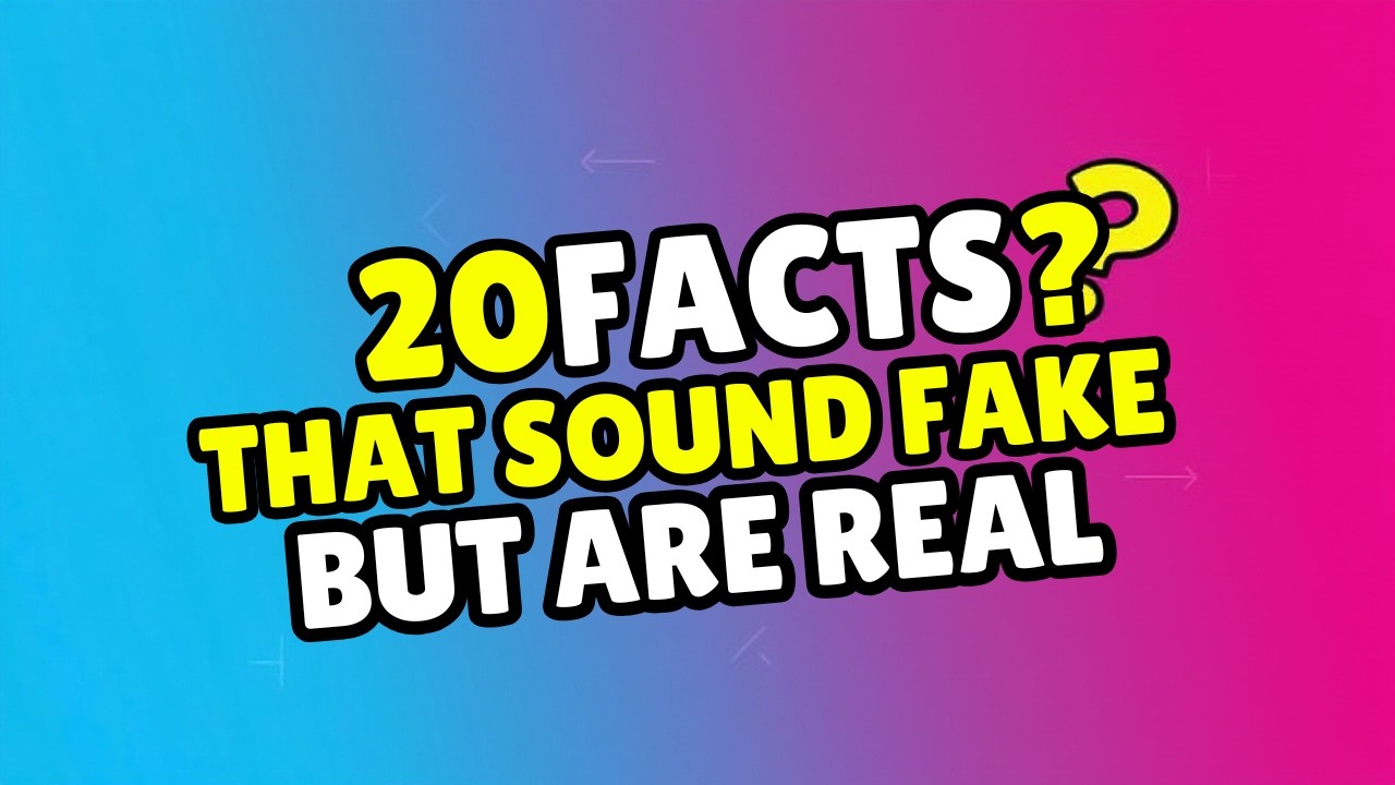 20 Facts That Sound Fake But Are Real 🤯 | Mind-Blowing Science & Life Facts #facts #science #viral