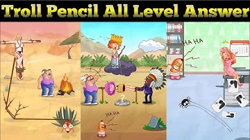 Troll Pencil: Brain Challenge All Levels 101-150 Gameplay Walkthrough Android IOS
