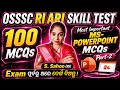 Important PowerPoint questions for RI Skill test #osssc #skilltest #riariamin #powerpoint #mcq #ri