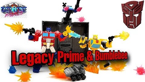 Transformers Legacy Evolution Core Class Optimus Prime and Bumblebee.