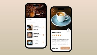 Flutter Coffee App UI Design Speed Code |  Flutter UI Design Tutorial