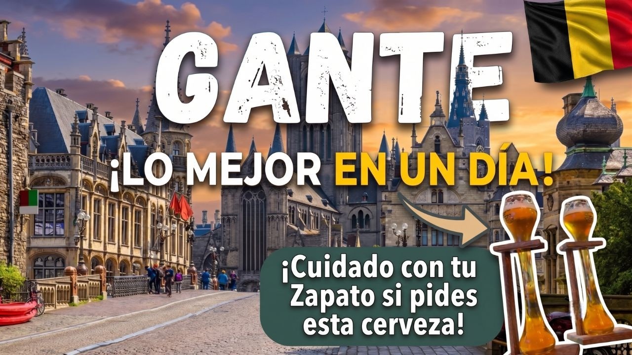 ¿La ciudad MÁS REBELDE de Bélgica? 🇧🇪 Qué ver en GANTE en 1 DÍA
