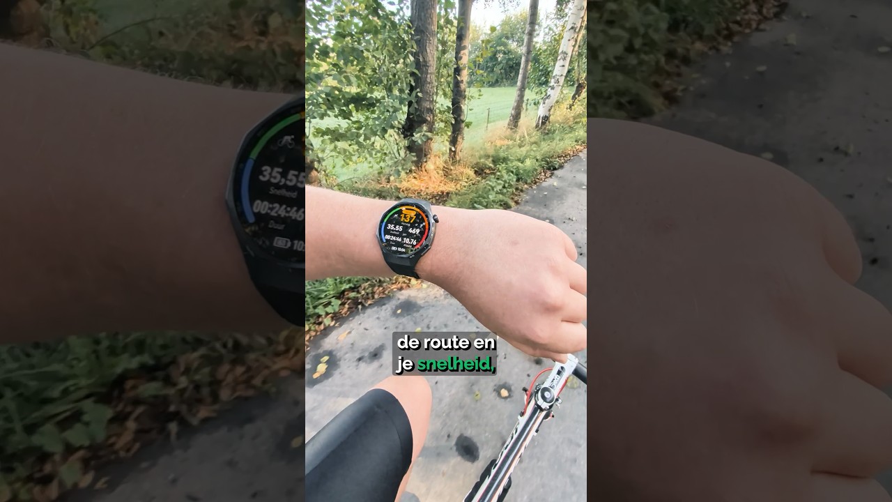De Huawei Watch GT 6 Pro is uit en we moesten hem testen op de fiets! 🚴 #spon