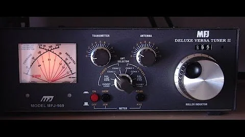MFJ-969 deluxe versa tuner roller inductor HF antenna tuner
