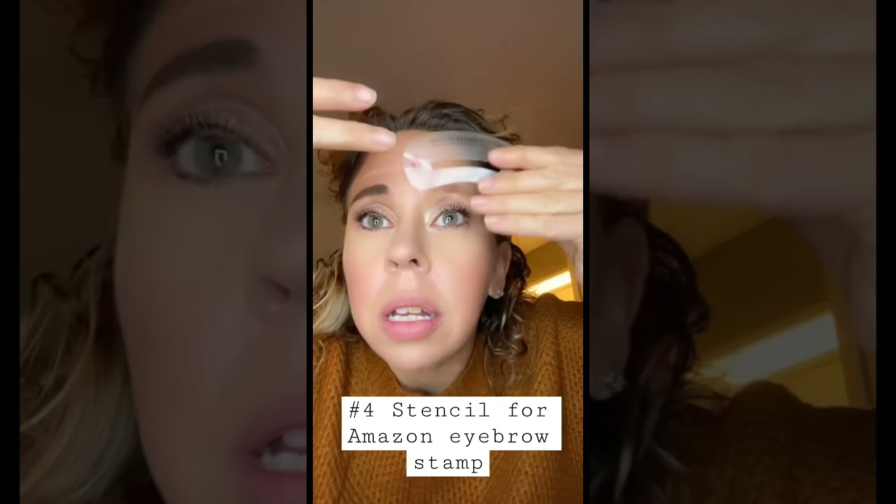 #4 Eyebrow stencil stamp from Amazon 