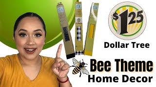 DOLLAR TREE BEE THEME HOME DECOR DIYS | HOME DECORATING IDEAS