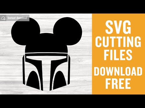 Mandalorian Mickey Svg Free Cut Files for Cricut Instant Download