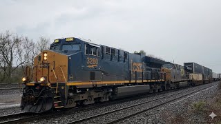 ​🌧️ Westbound Workhorses | CSX I007 Intermodal on a Moody April Day | Streamtrains LIVE