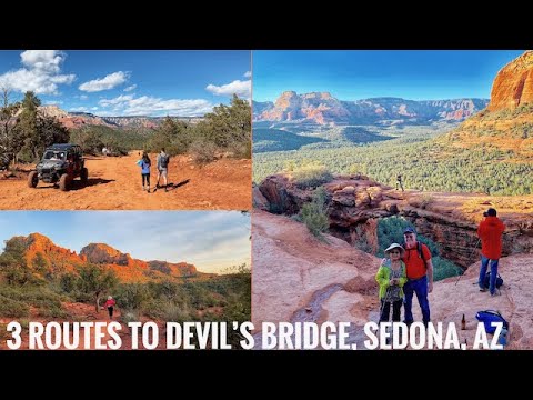 HOW TO HIKE TO DEVIL'S BRIDGE SEDONA, AZ //3 HIKING ROUTES WE ARE SHOWING YOU TO HIKE DEVIL'S BRIDGE