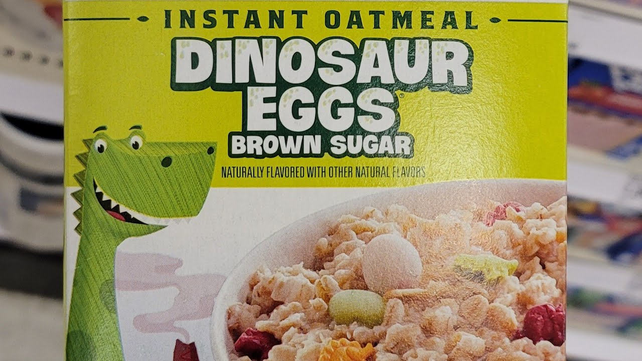 Dinosaur Eggs Oatmeal #90s #vegan - YouTube