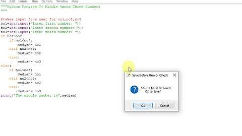 Python Program To Middle Among Three Numbers