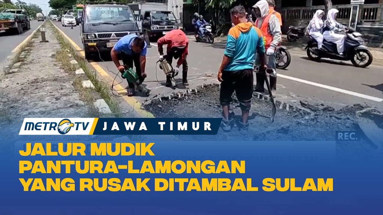 Ringroad Lingkar Selatan Tuban Kondisinya Rusak Parah