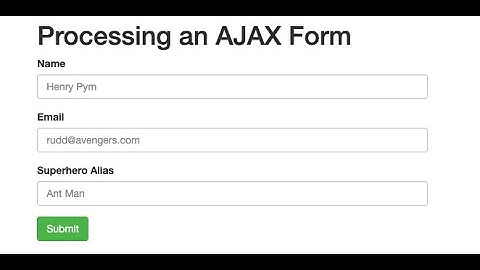 How to submit a form using ajax in jQuery ?