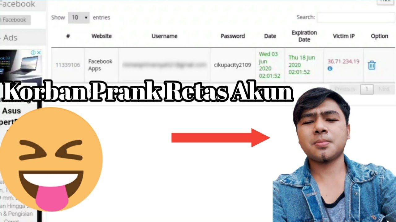 Prank Nge Hack Akun Facebook Teman - YouTube