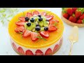 Beautiful Fruits Jelly Cake ❤ 美丽的水果燕菜果冻蛋糕  #littleduckkitchen