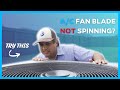 A/C FAN BLADE NOT SPINNING? Try these steps...