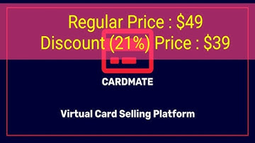 How to Buy Virtual Card Script Cheapest Price | Cardmate Virtual Prepaid Card Selling platform