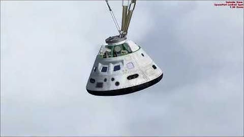 FSX SpacePort NASA Orion LAS Parachute Sequence