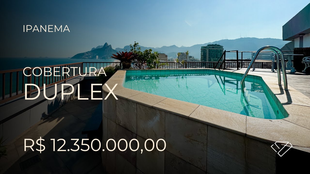 Cobertura Duplex Frontal Mar em Ipanema