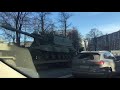 Военная техника на улицах Санкт-Петербурга