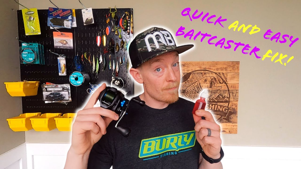 Quick And Easy Baitcaster Fix  Fishing Reel Maintenance 