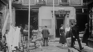 Watch Ramsgate Zeppelin Raid. Showing Damage Done to the Bull and George Hotel Trailer