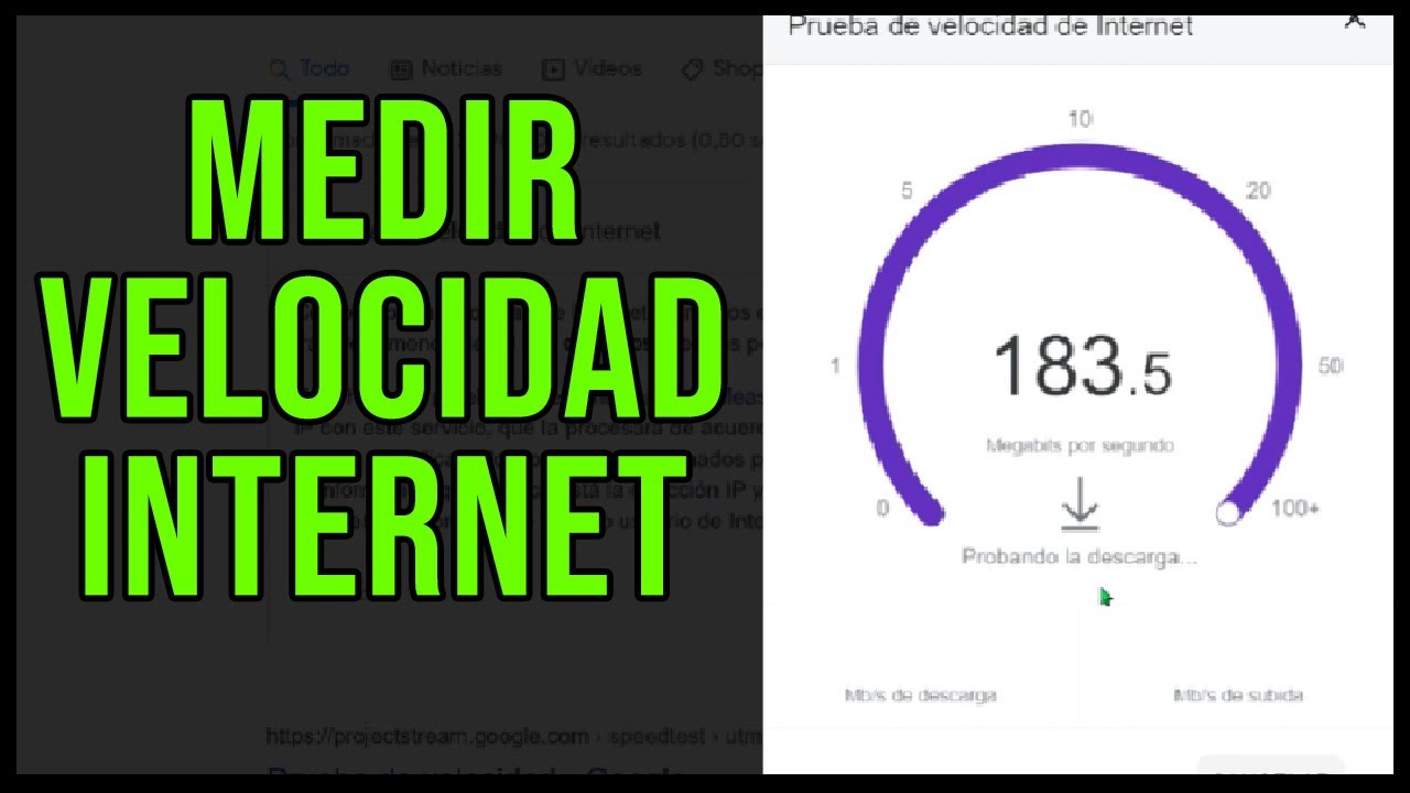 ➡️ Cómo MEDIR la VELOCIDAD de INTERNET o WIFI 🚀 Calculadora Velocidad WiFi  - YouTube