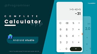 Android Calculator App in one Video | Programiner