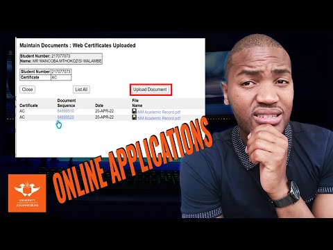 How to upload documents at UJ Online | 2023 Online Applications at UJ // How to apply