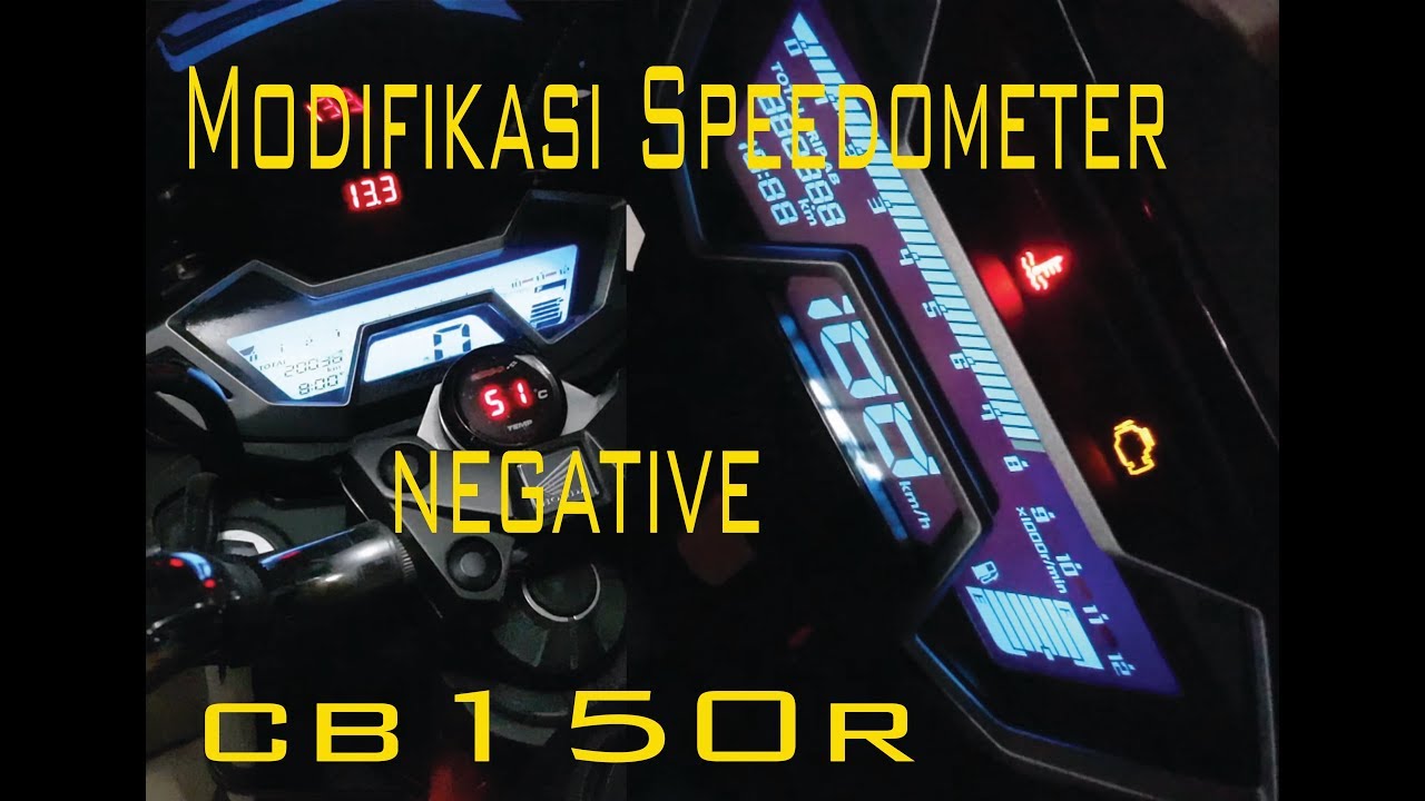Modifikasi Speedometer CB150R Negative Murah Gratis