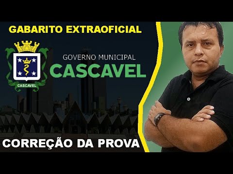 Concurso Prefeitura de Cascavel PR 2022 - Gabarito Extraoficial - Agente Administrativo