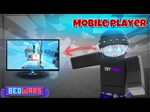 I tried MOBILE in Roblox Bedwars for the first time.. 