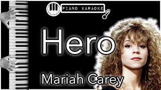 Hero - Mariah Carey - Piano Karaoke Instrumental