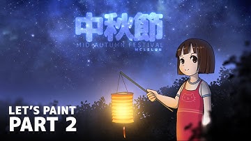 Photoshop Painting - Anime Girl With Lantern Part 2