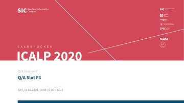 Q/A Slot F3 — ICALP-B