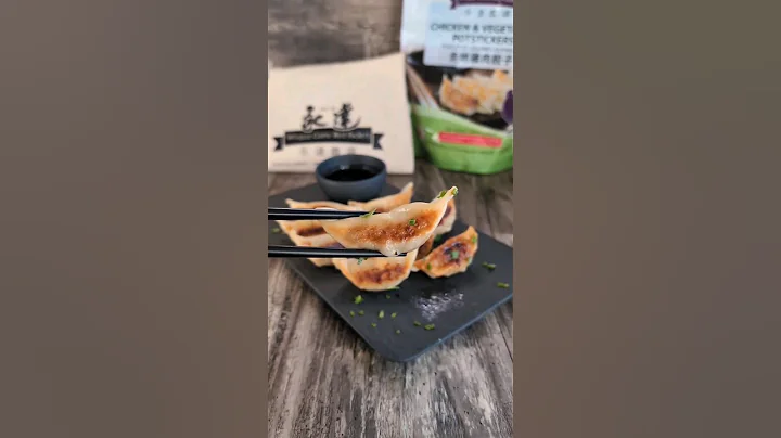 How to pan fry frozen dumplings 🥟 #howto #dumplings #gyoza