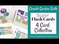 How to Make 4 Homemade Cards With Minimal Cardstock | SUPER FLASH CARDS